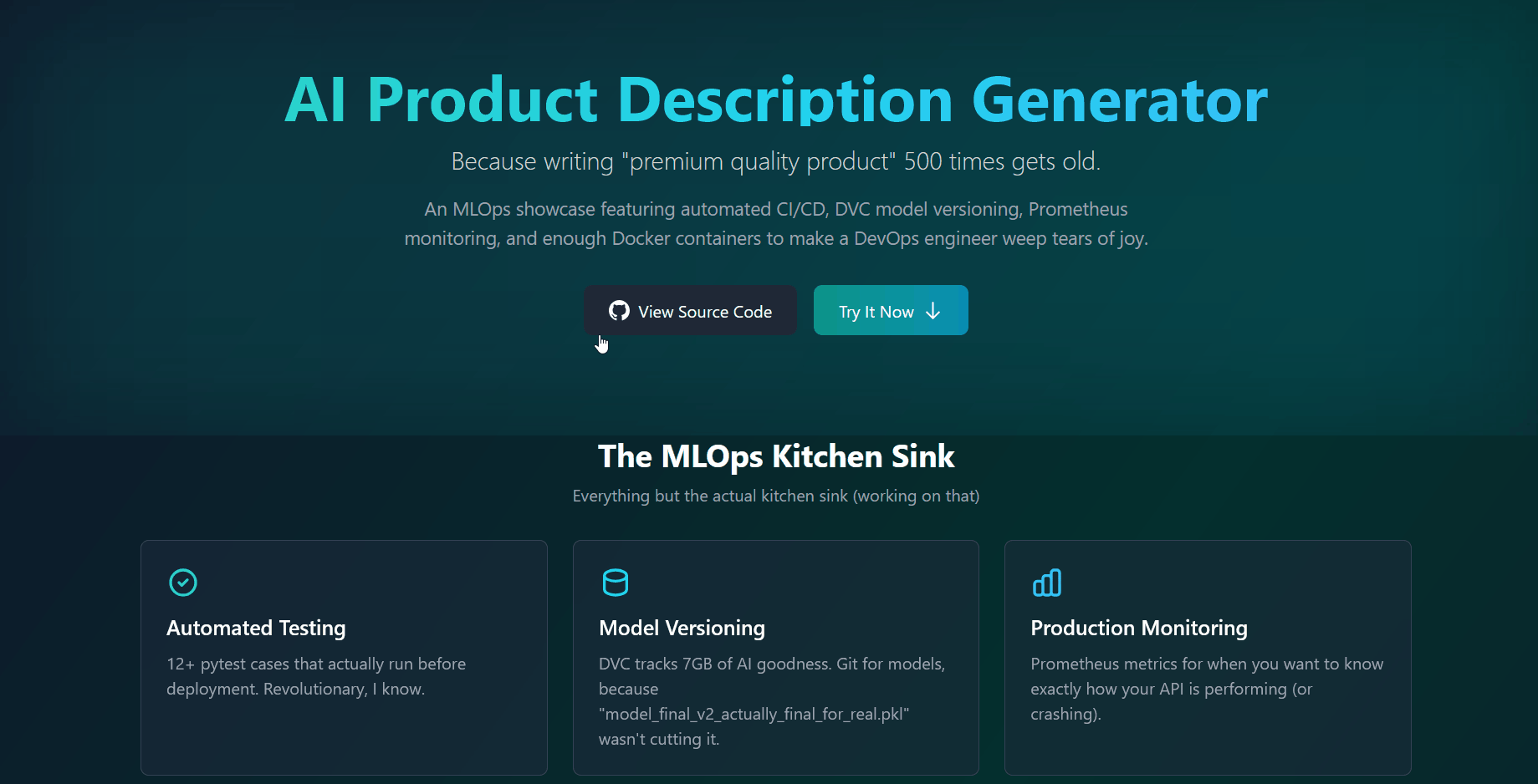 Product Description Generator Demo